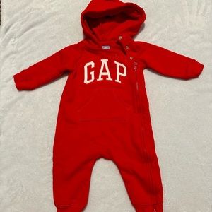 BABY GAP Baby Logo One Piece Zip Onesie